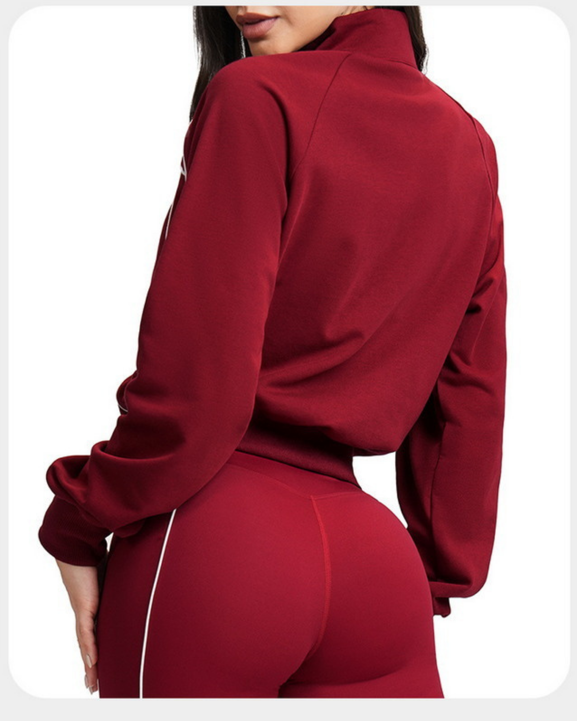 Modern Active Contour Zip-Up Lounge Set