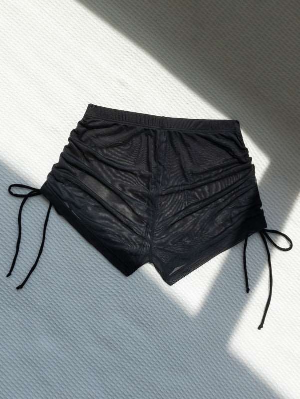 AquaGlimmer Sheer Swim Shorts-Modern Active
