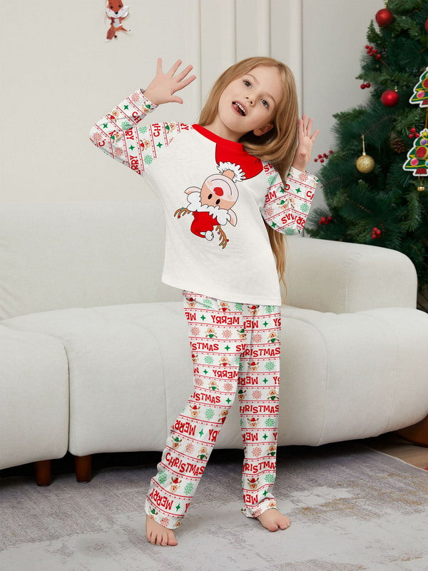 Matching Merry Christmas Santa Print Cozy and Festive Christmas Pajamas for the Whole Family