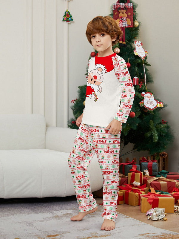 Matching Merry Christmas Santa Print Cozy and Festive Christmas Pajamas for the Whole Family