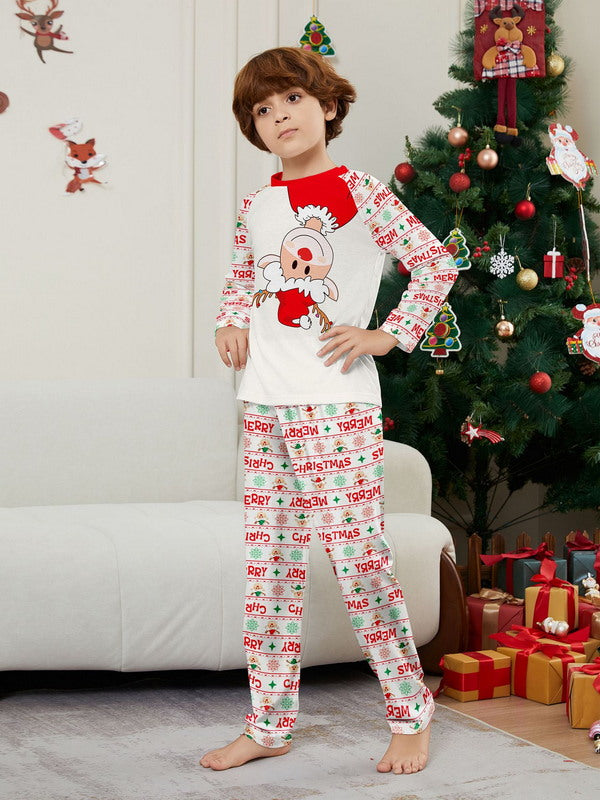 Matching Merry Christmas Santa Print Cozy and Festive Christmas Pajamas for the Whole Family