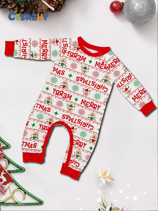 Matching Merry Christmas Santa Print Cozy and Festive Christmas Pajamas for the Whole Family
