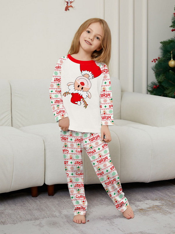 Matching Merry Christmas Santa Print Cozy and Festive Christmas Pajamas for the Whole Family