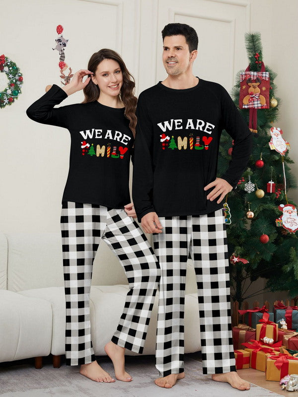 Matching Merry Christmas We Are Family Print Cozy and Festive Christmas Pajamas for the Whole Family