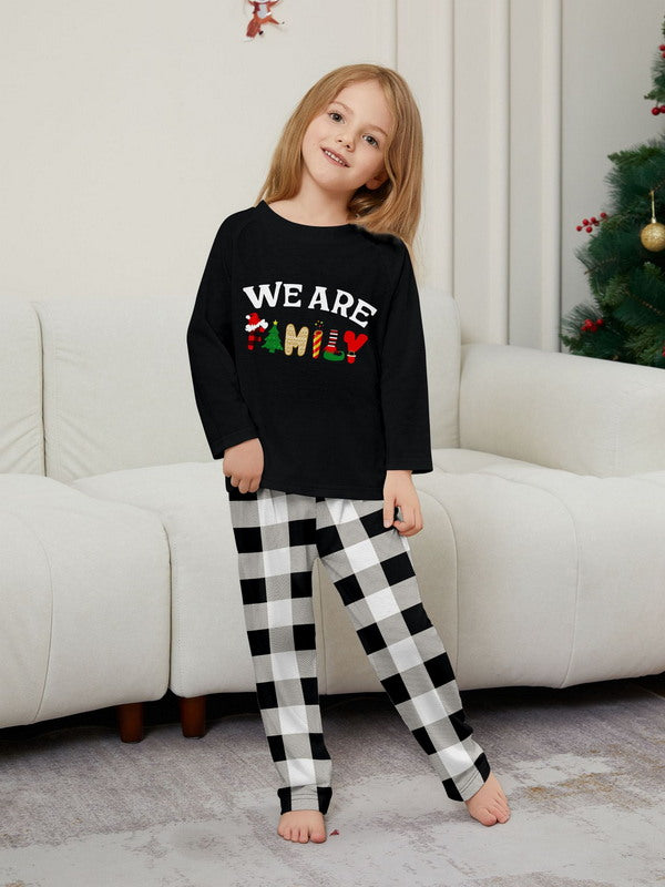 Matching Merry Christmas We Are Family Print Cozy and Festive Christmas Pajamas for the Whole Family