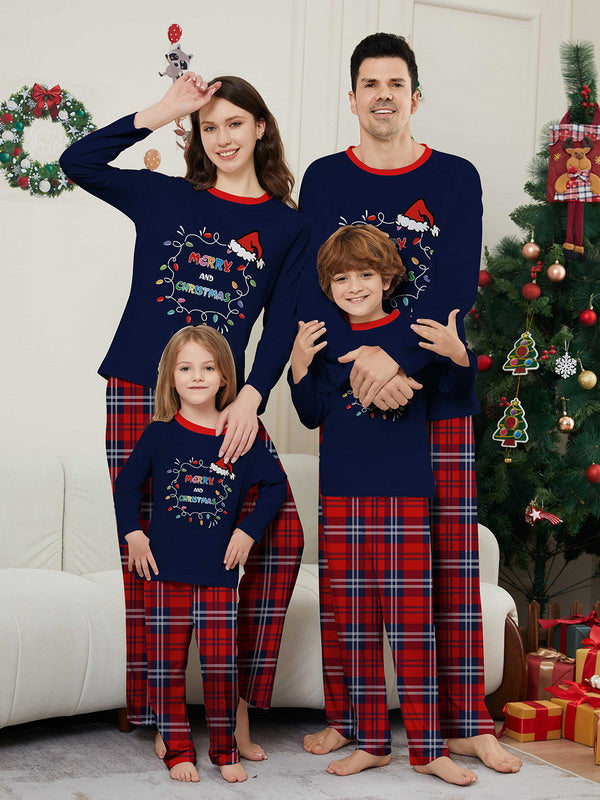 Matching Merry Christmas Santa Print Cozy and Festive Christmas Pajamas for the Whole Family