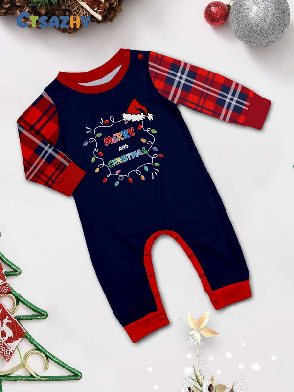 Matching Merry Christmas Santa Print Cozy and Festive Christmas Pajamas for the Whole Family