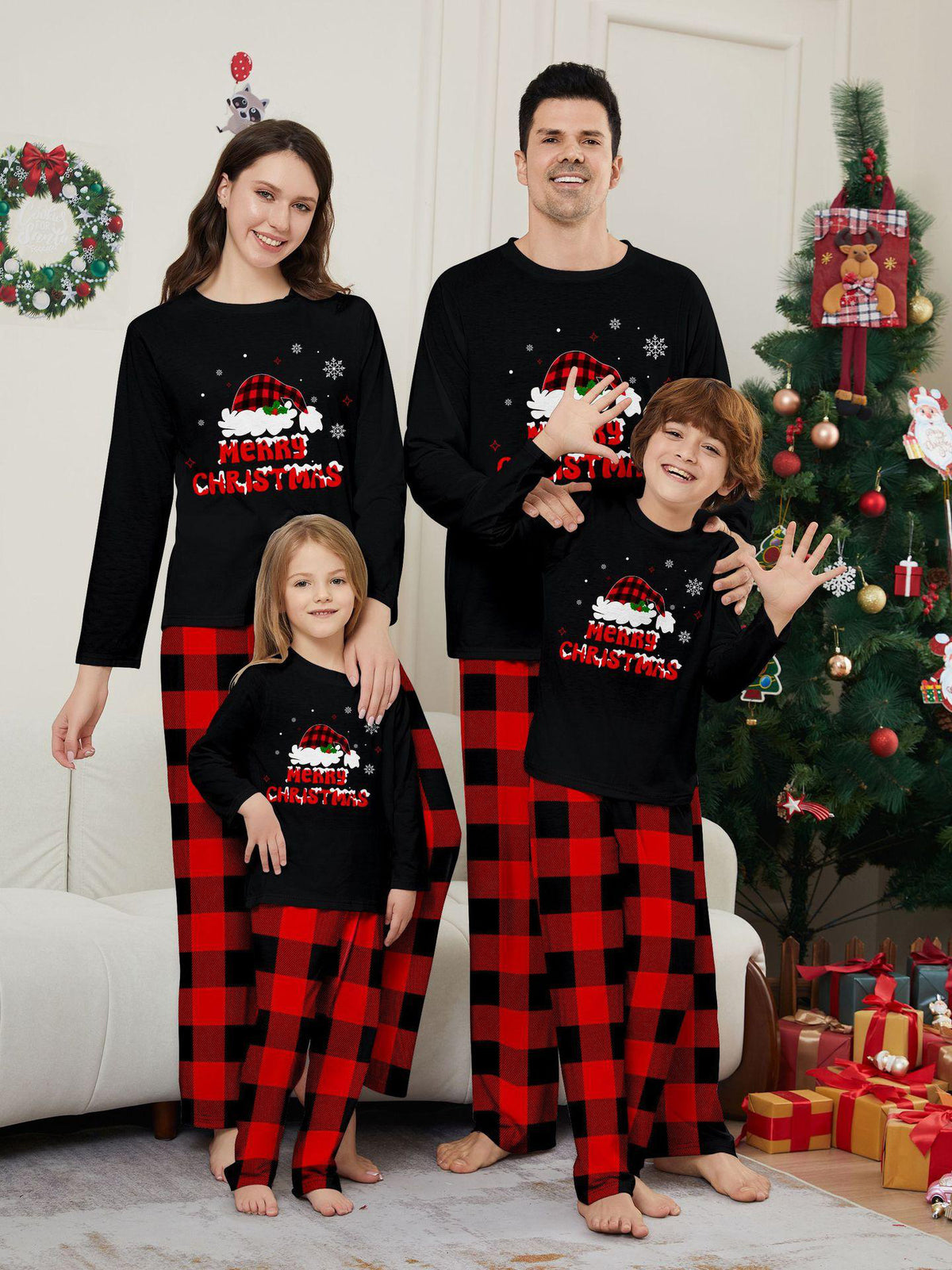 Buffalo Plaid Family Christmas Pajama Set