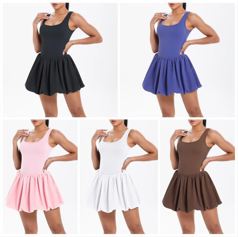 SerenePleat Tennis Dress