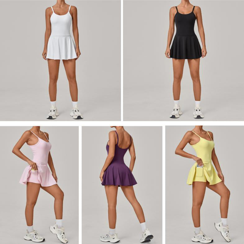 SerenePleat Tennis Dress