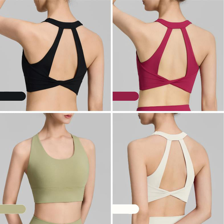 SereneKey Keyhole-Back Sports Bra