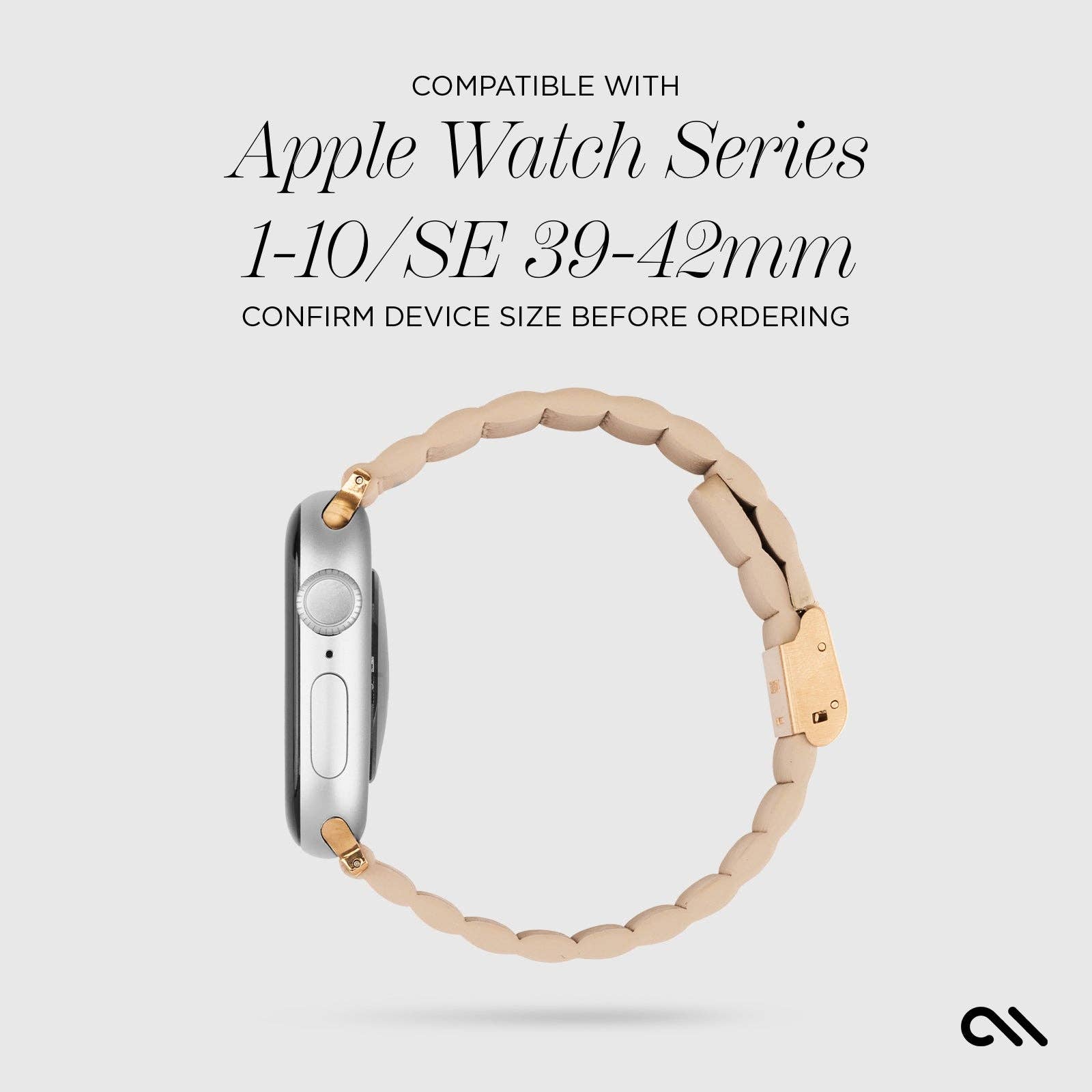 Signature Ridge Band (Beige) - Apple Watch 39-42mm