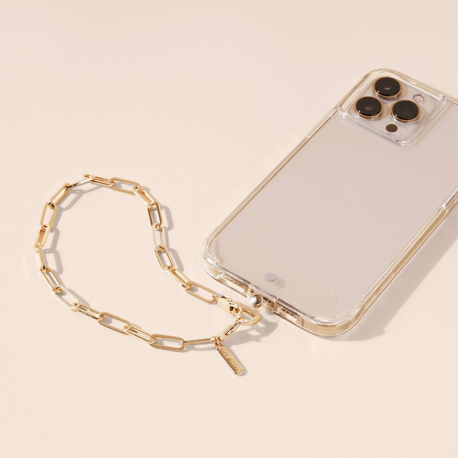 Chunky Chain Phone Wristlet (Gold): Gold