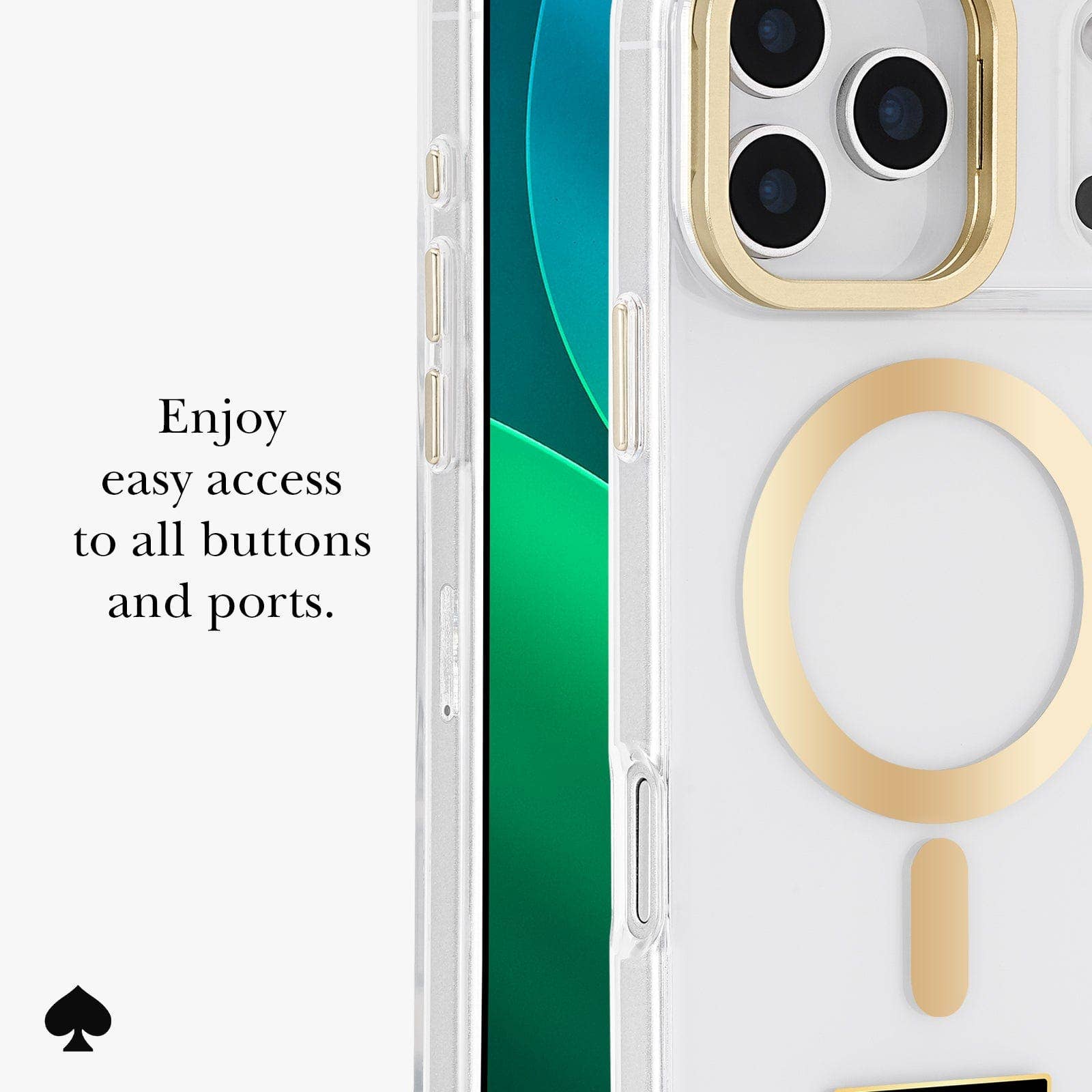 Kate spade new york Icon Clear MagSafe - iPhone 17 Pro Max: Icon Clear