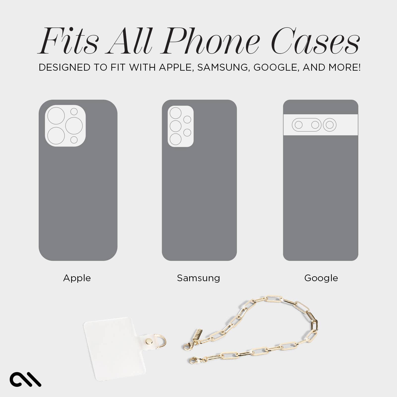 Chunky Chain Phone Wristlet (Gold): Gold