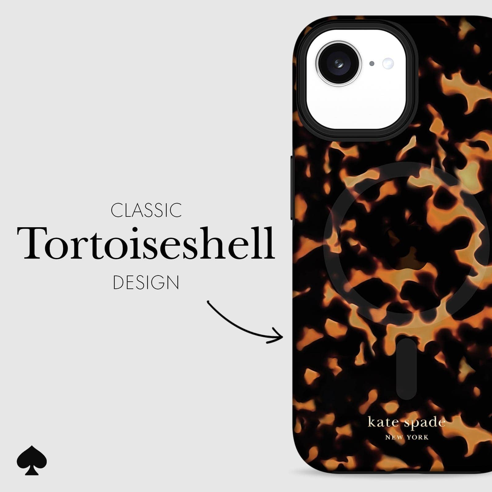 Kate spade new york iPhone 16e Tortoiseshell MagSafe: Tortoiseshell