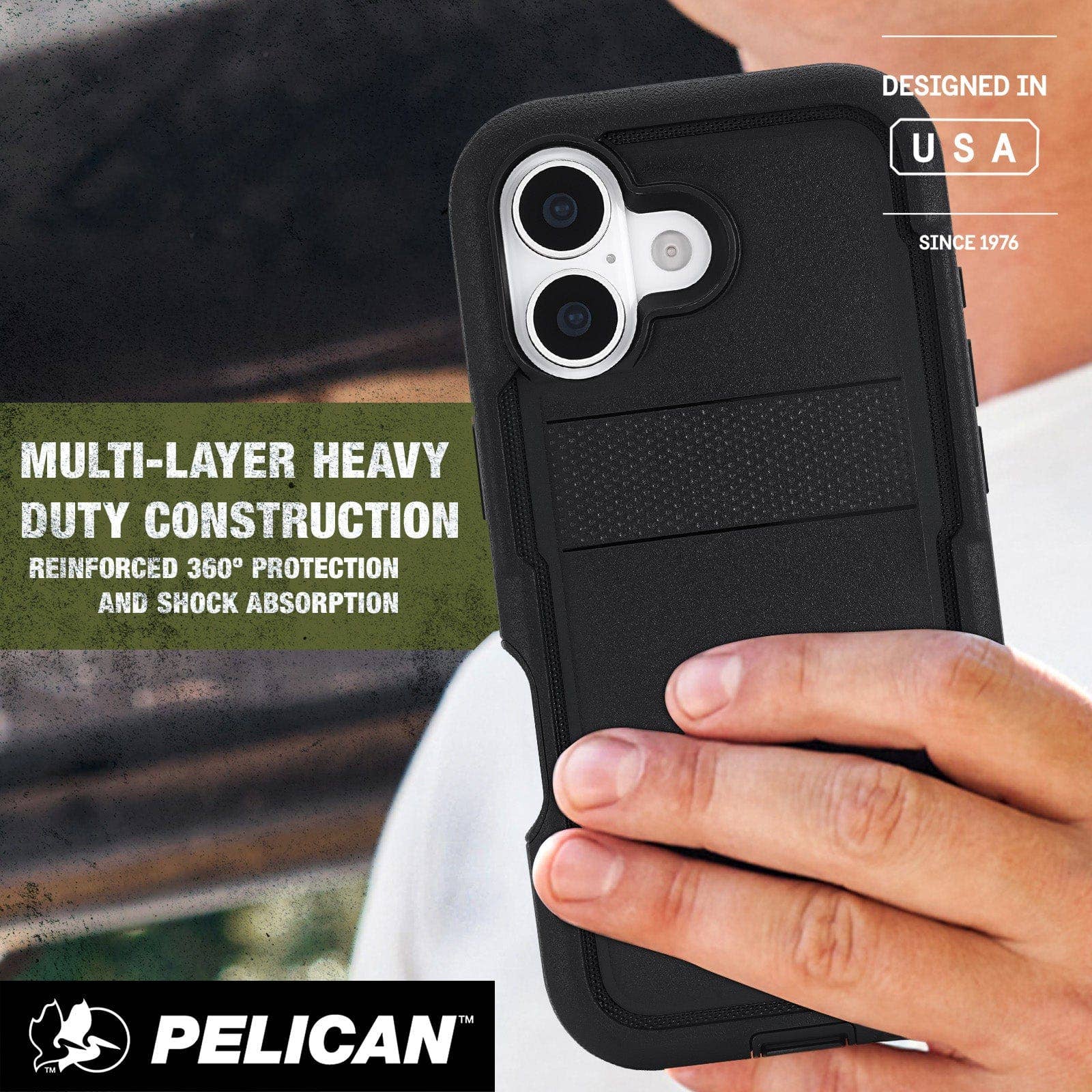 Pelican Voyager Black MagSafe - iPhone 17: Black