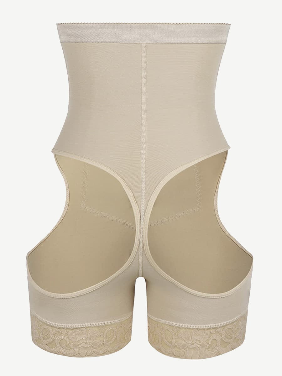 Flawlessly High Waist Open Butt Shapewear Shorts Stretchy-Modern Active