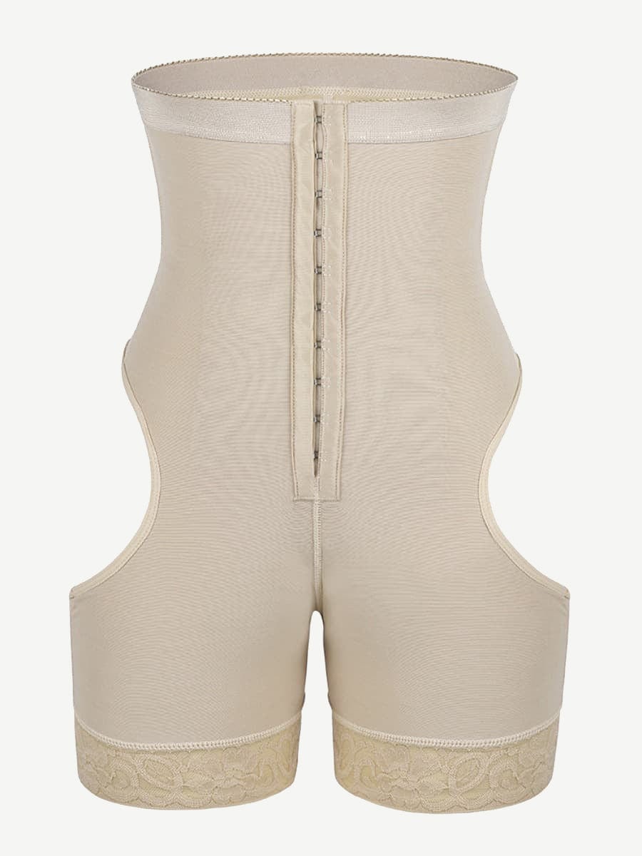 Flawlessly High Waist Open Butt Shapewear Shorts Stretchy-Modern Active