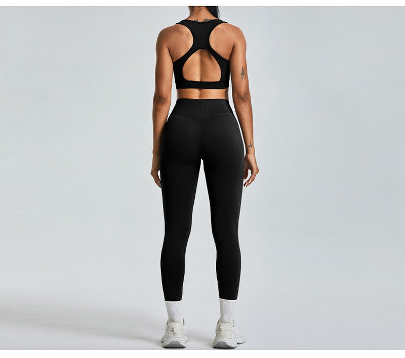 Yoga Sports Top and Leggings Set