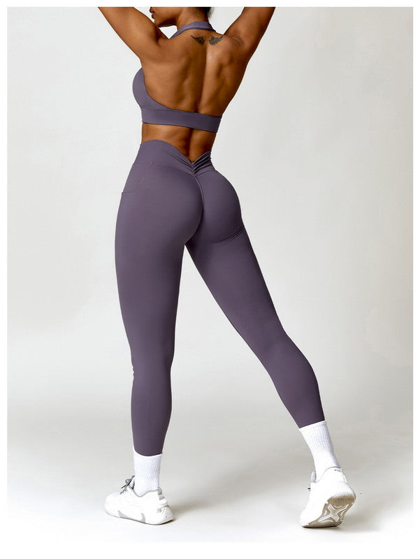 Modern Active Seamless 2-Piece Leggings with Pocket  Activewear Set