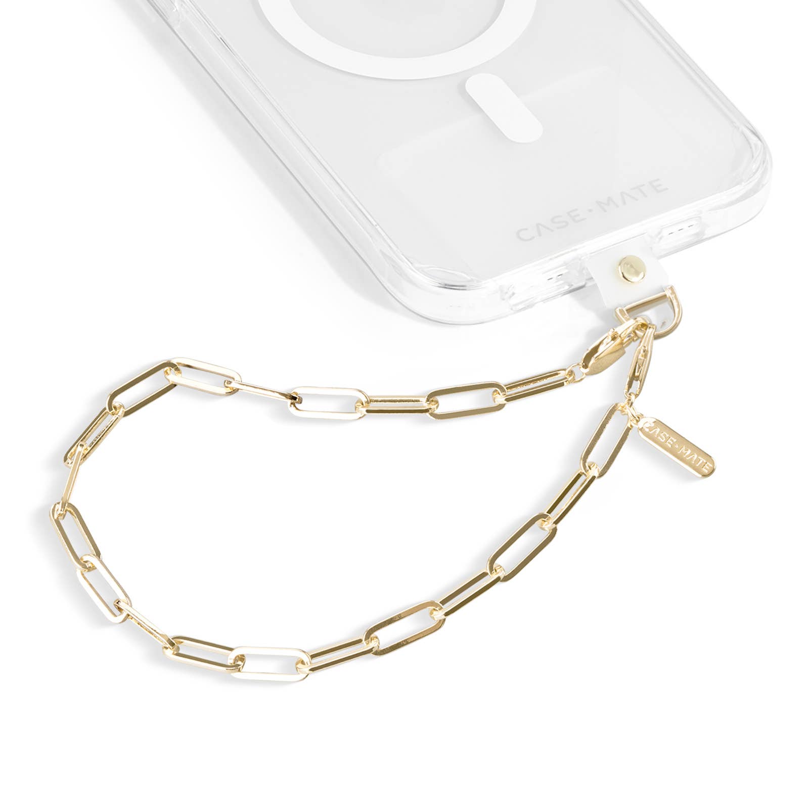 Chunky Chain Phone Wristlet (Gold): Gold