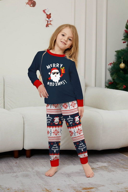 Matching Merry Christmas Santa Print Cozy and Festive Christmas Pajamas for the Whole Family