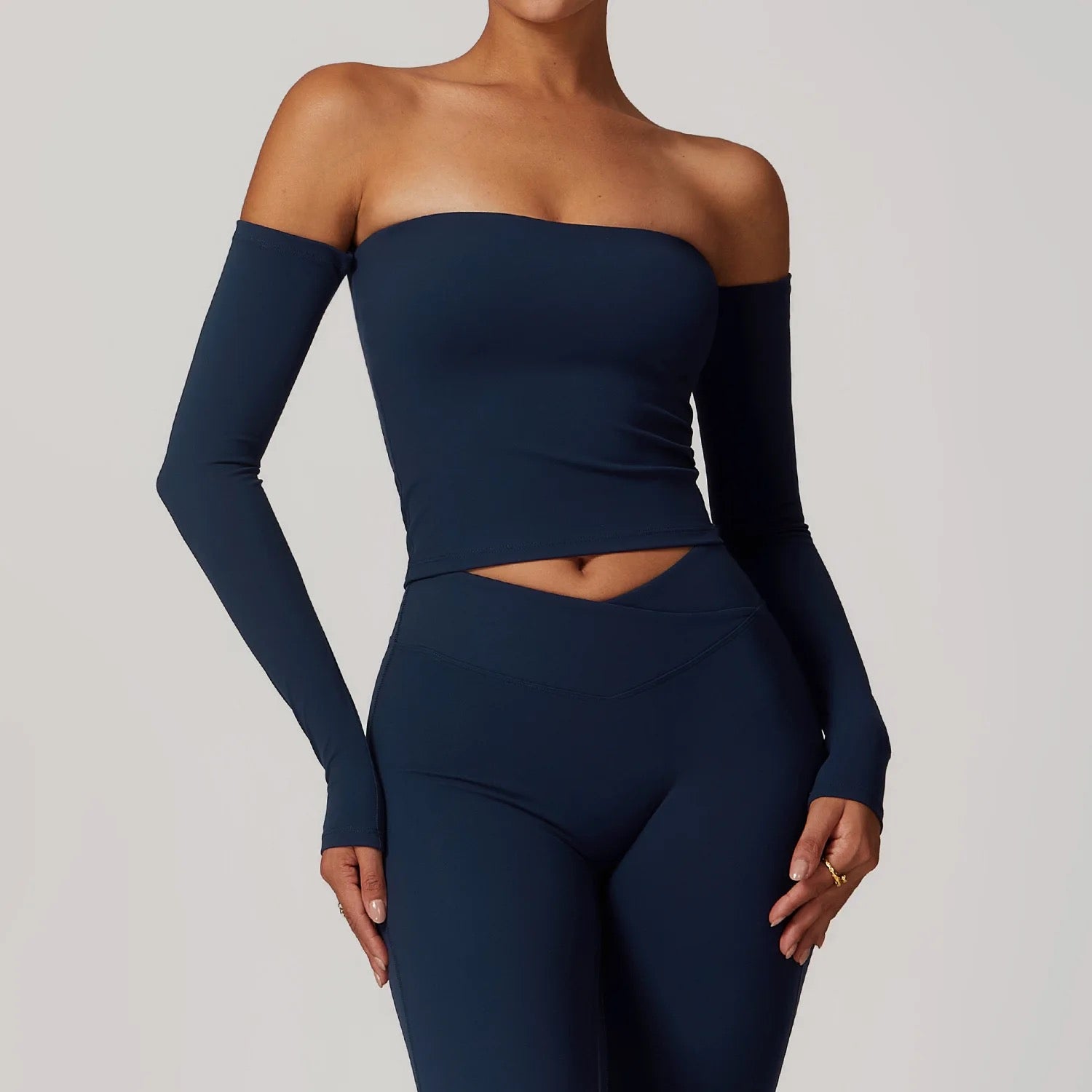 Seamless Zip-Up Long Sleeve Sports Top