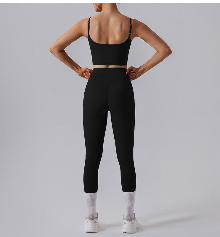 High-Waisted Crossover Yoga Leggings