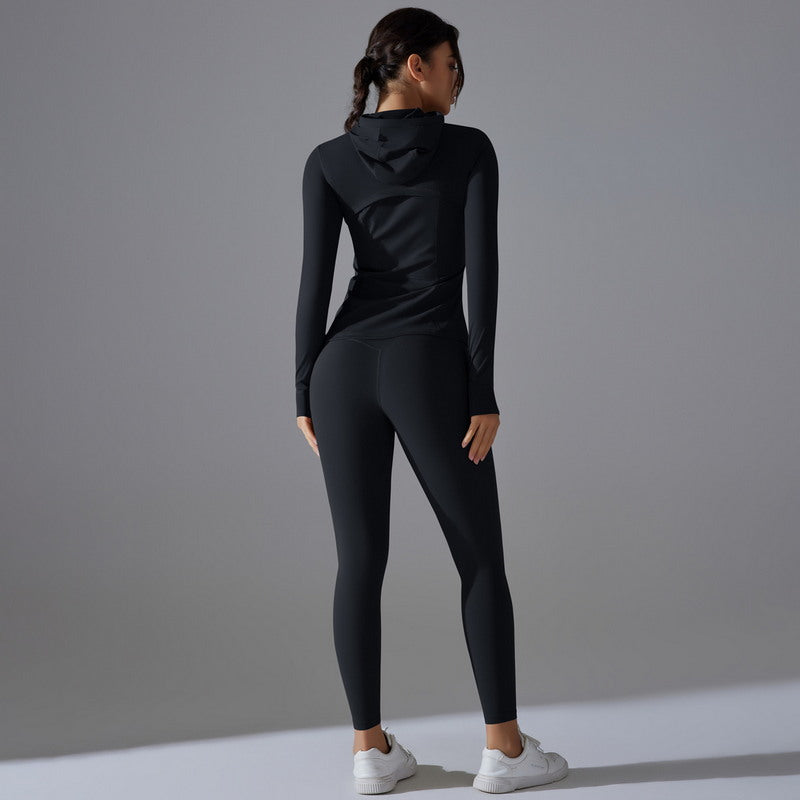 Zip-Up Hoodie & Leggings Set