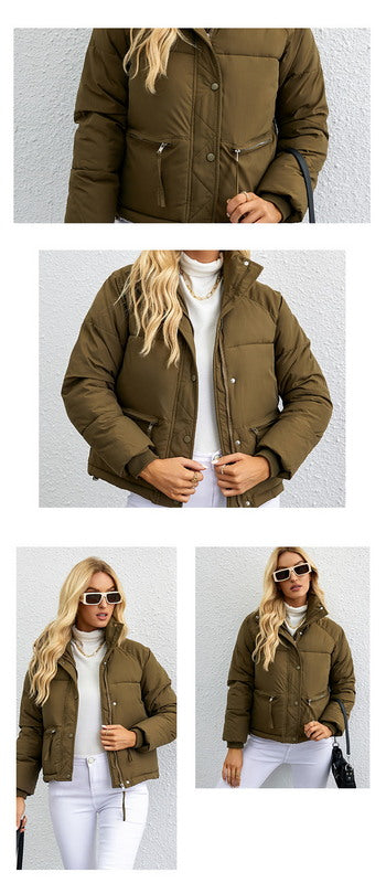 Winter Warm Down Jacket - Thickened Casual Zipper Parka Coat