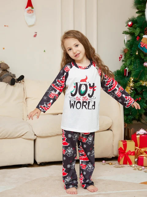 Matching Joy to the World Cozy and Festive Christmas Pajamas for the Whole Family