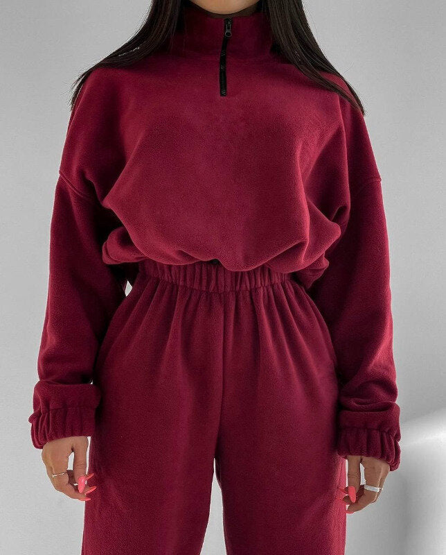 2-Piece Fleece Sweatshirt Set