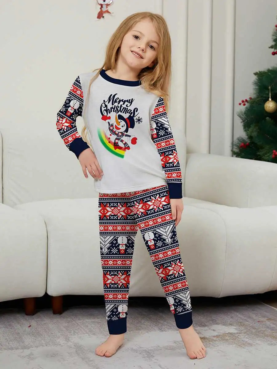 Matching Snowman Cozy and Festive Christmas Pajamas for the Whole Family