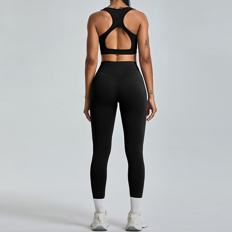 Yoga Sports Top and Leggings Set