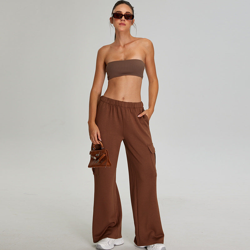 High-Waisted Cargo Pants