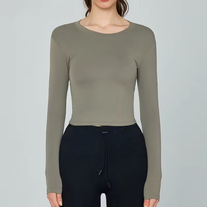 Open-Back Long Sleeve Yoga Top