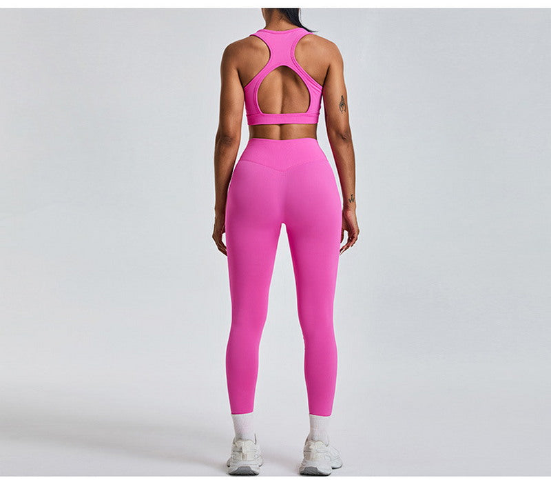 Yoga Sports Top and Leggings Set