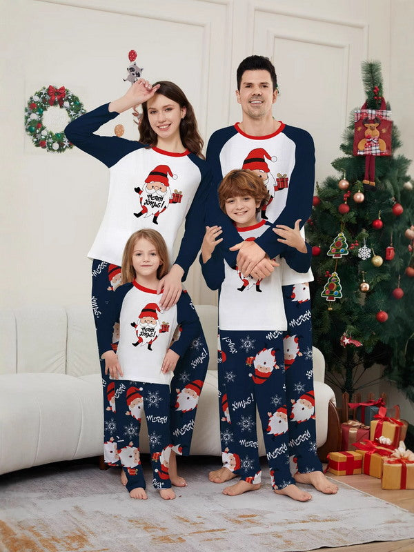 Matching Merry Christmas Santa Print Cozy and Festive Christmas Pajamas for the Whole Family