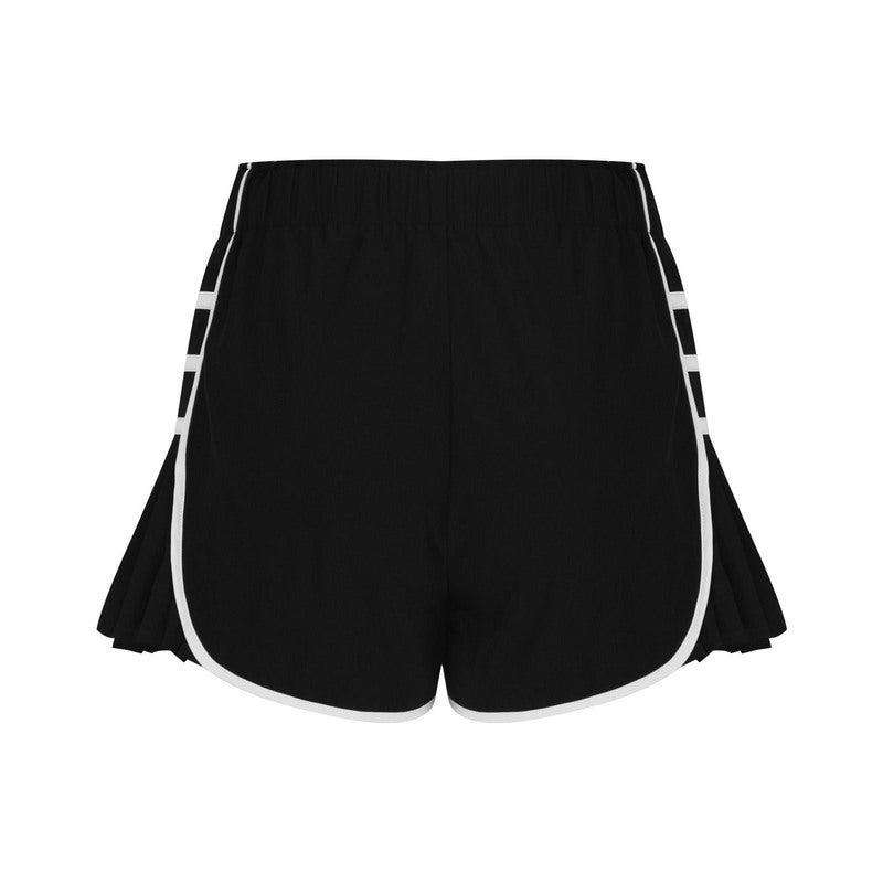 Modern Active High Waist Pleated Sports Shorts