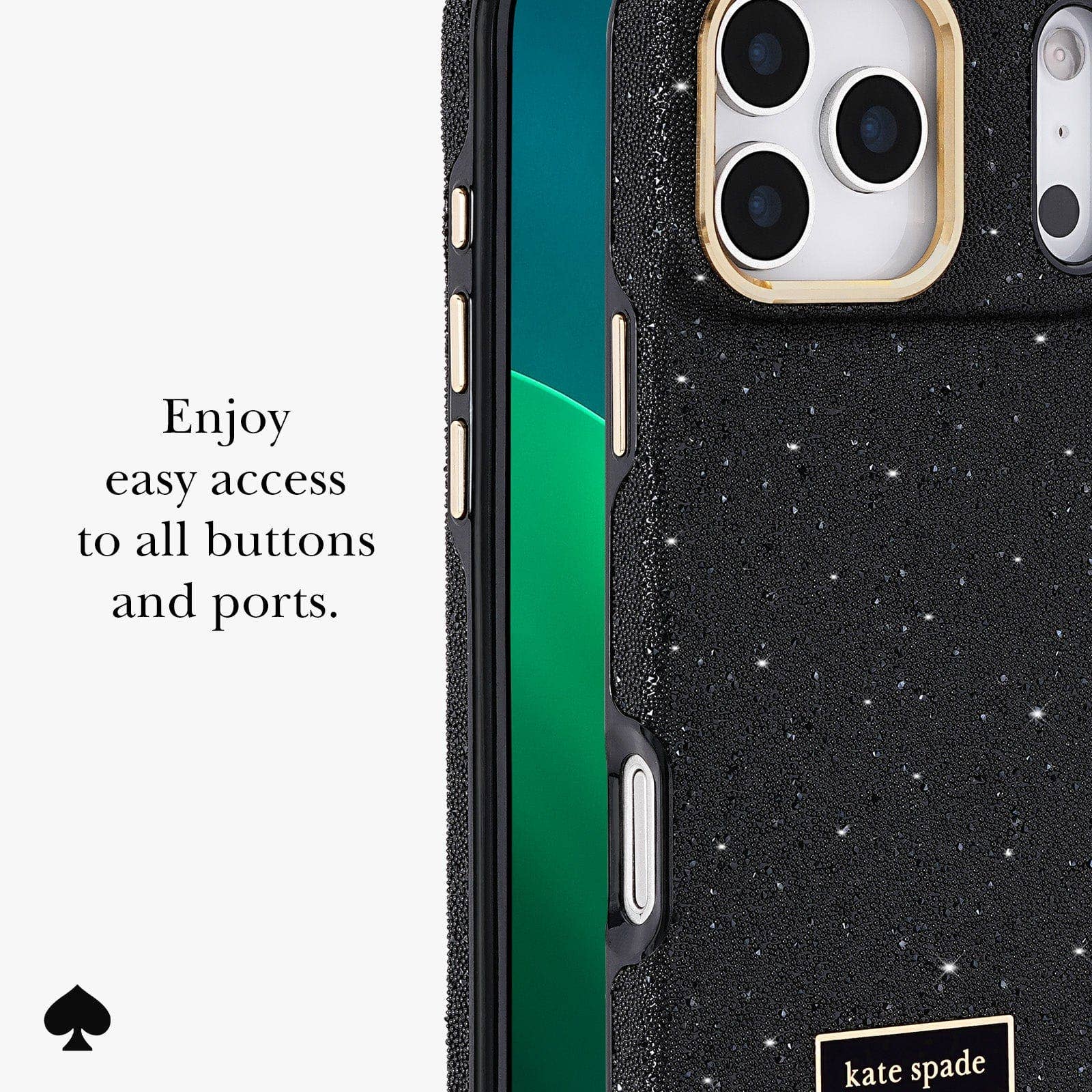 Kate spade new york Crystal Pavé MagSafe - iPhone 17 Pro Max: Nightfall Crystal Pavé