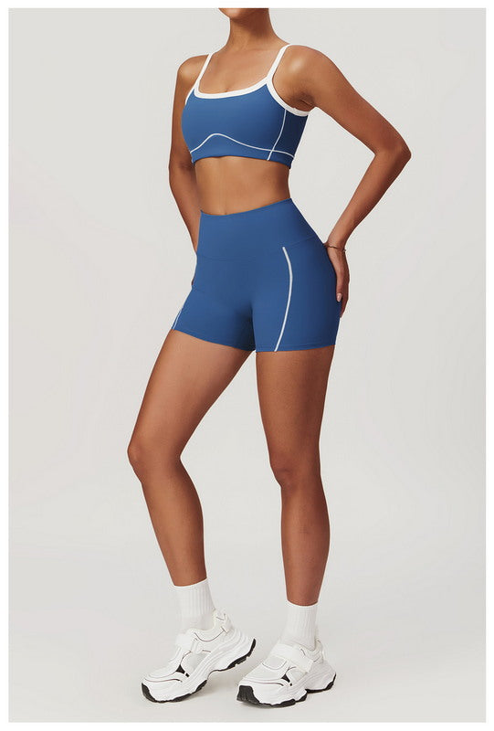 2-Piece Sports Top and Shorts Set