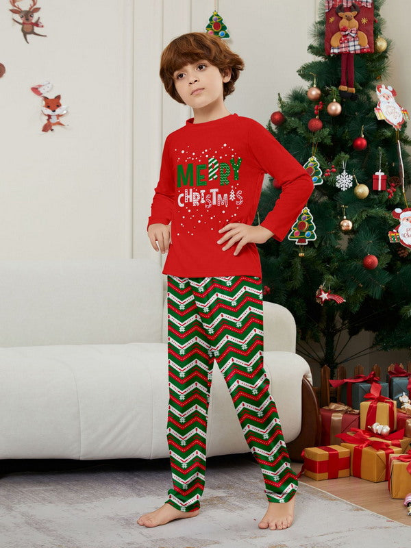 Matching Merry Christmas Print Cozy and Festive Christmas Pajamas for the Whole Family