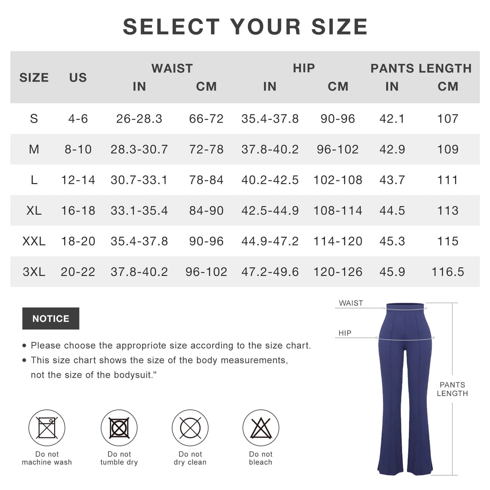 Active High Waist Flare Pants with Built-in Shapewear