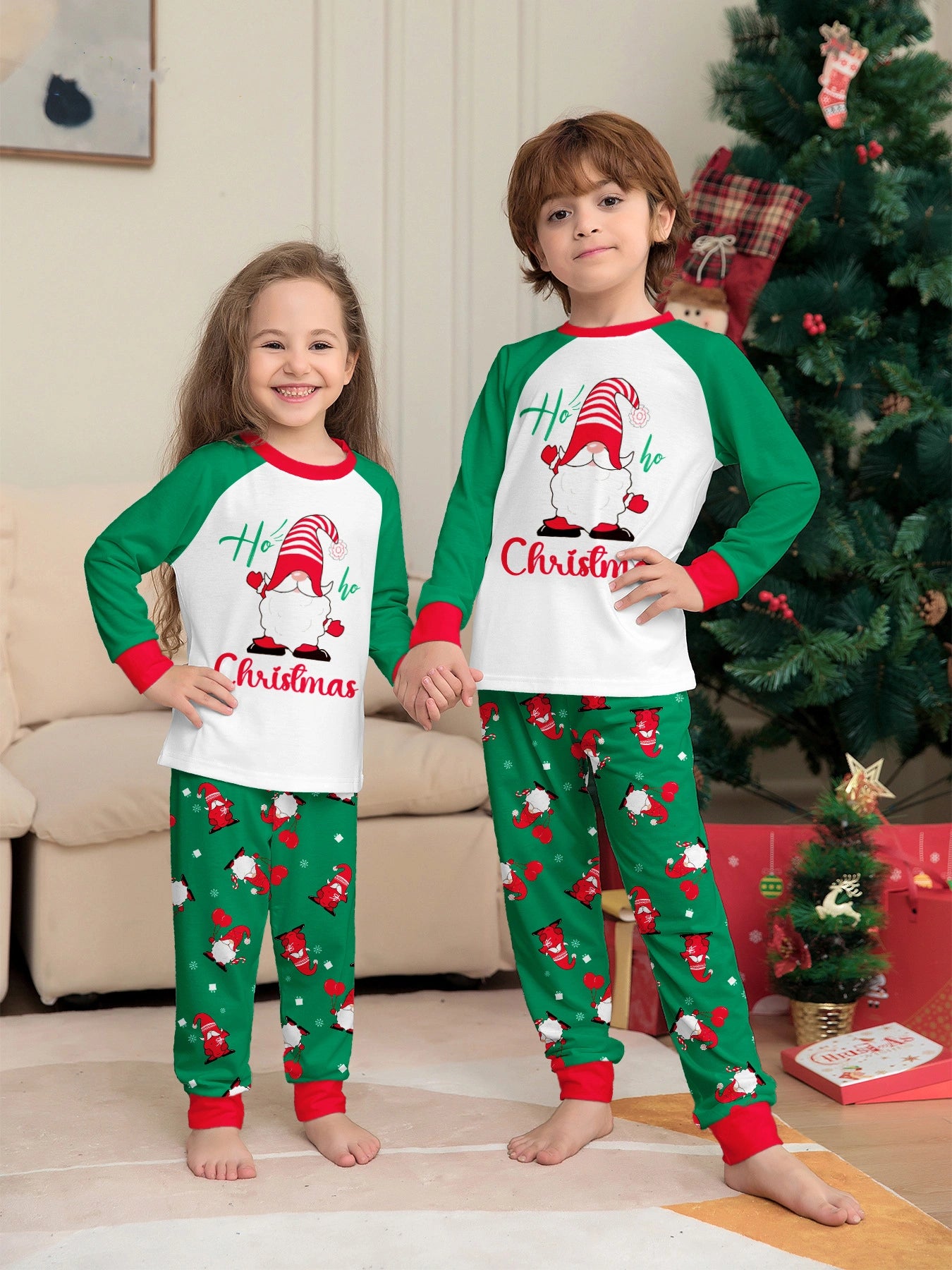 Matching Santa Claus Print Cozy and Festive Christmas Pajamas for the Whole Family