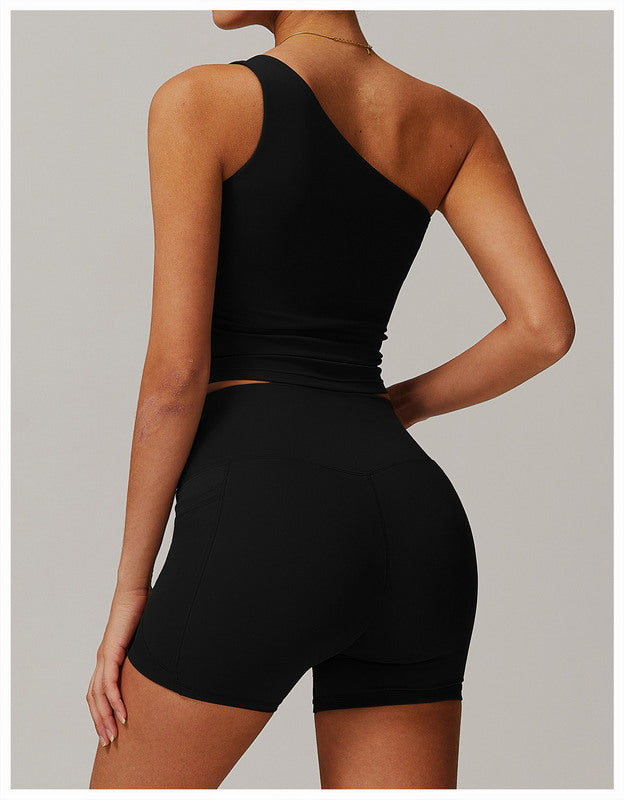 Yoga Shorts with Side Pockets