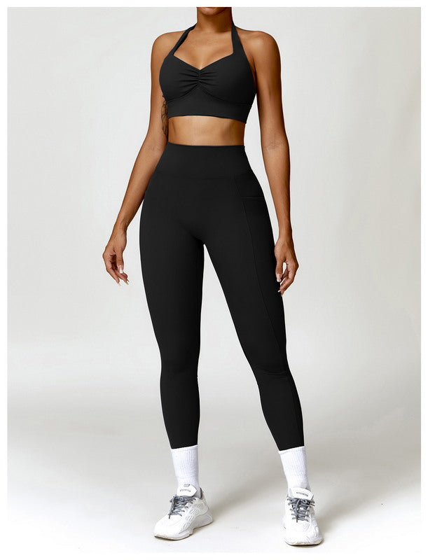 Modern Active Seamless 2-Piece Leggings with Pocket  Activewear Set