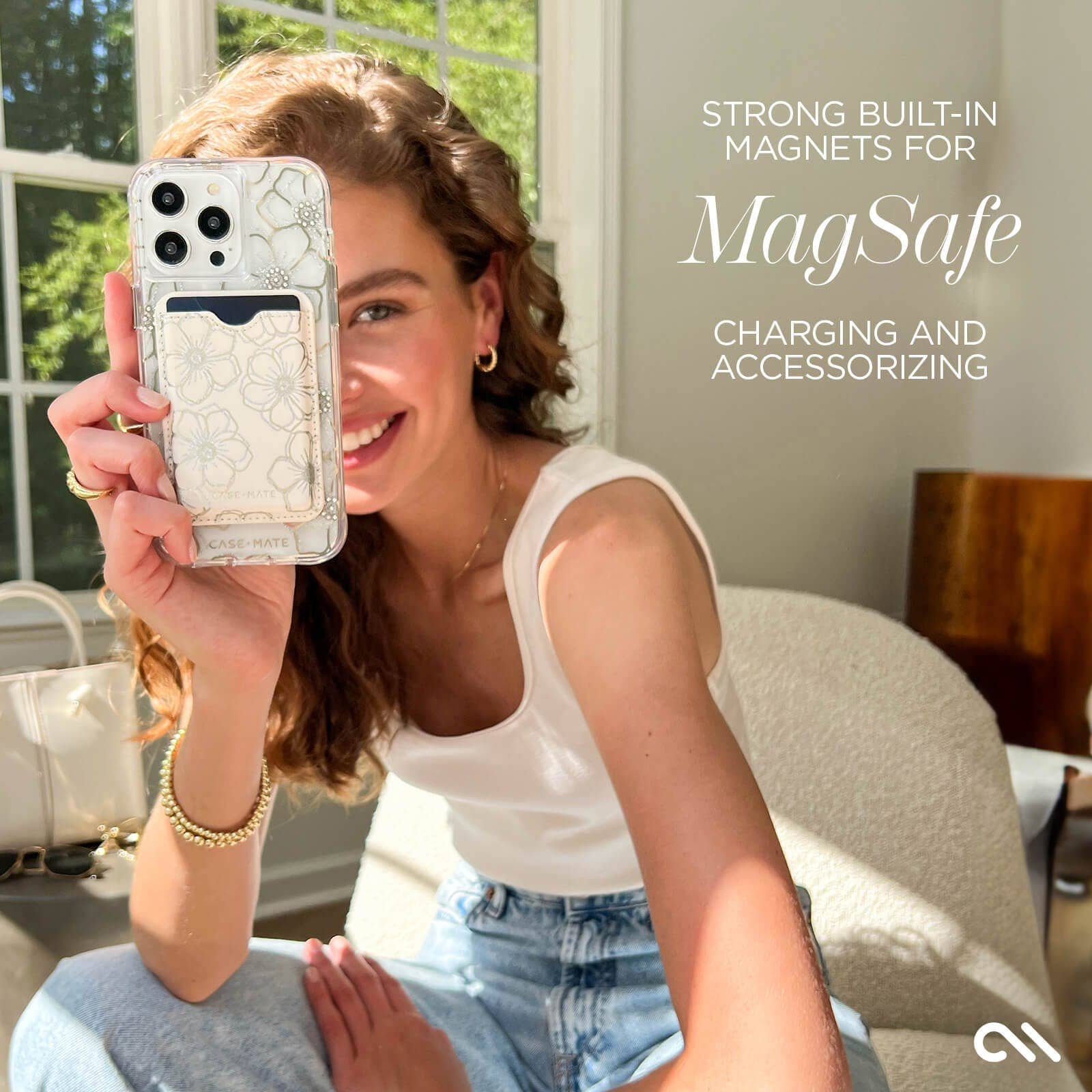 Floral Gems MagSafe - iPhone 15 Pro: Floral Gems