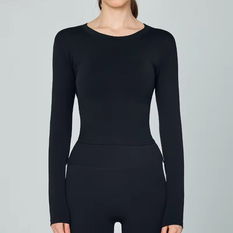 Open-Back Long Sleeve Yoga Top