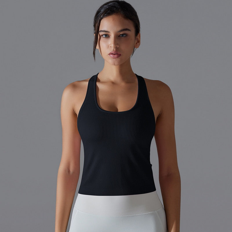 Modern Active Crop Tops with Built-in Bra